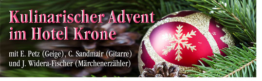 Kulinarischer Advent im Hotel Krone
